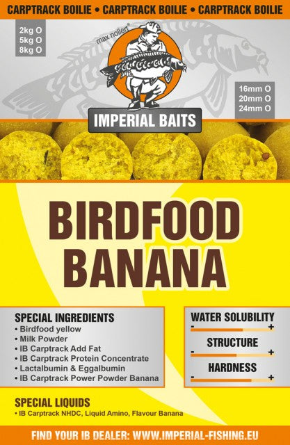 IB menu Birdfood Banana boilies – Imperial Fishing GmbH